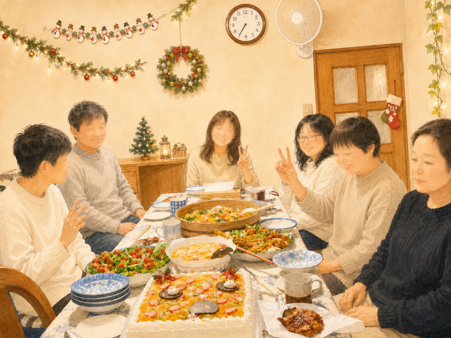 季節の食事を囲むグループホームの温かな交流